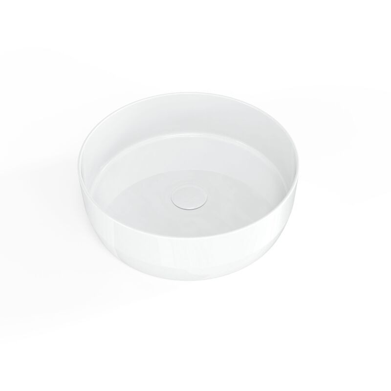 foto del prodotto swiss aqua technologies lavabo da appoggio infinitio 39 x 39 x 12 cm senza troppopieno, bianco opaco satinf3939m 