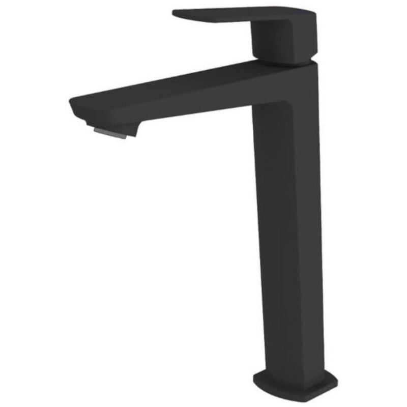 foto del prodotto swiss aqua technologies miscelatore monocomando alto per lavabo feel, senza presa, nero opaco satbsfeel285c 