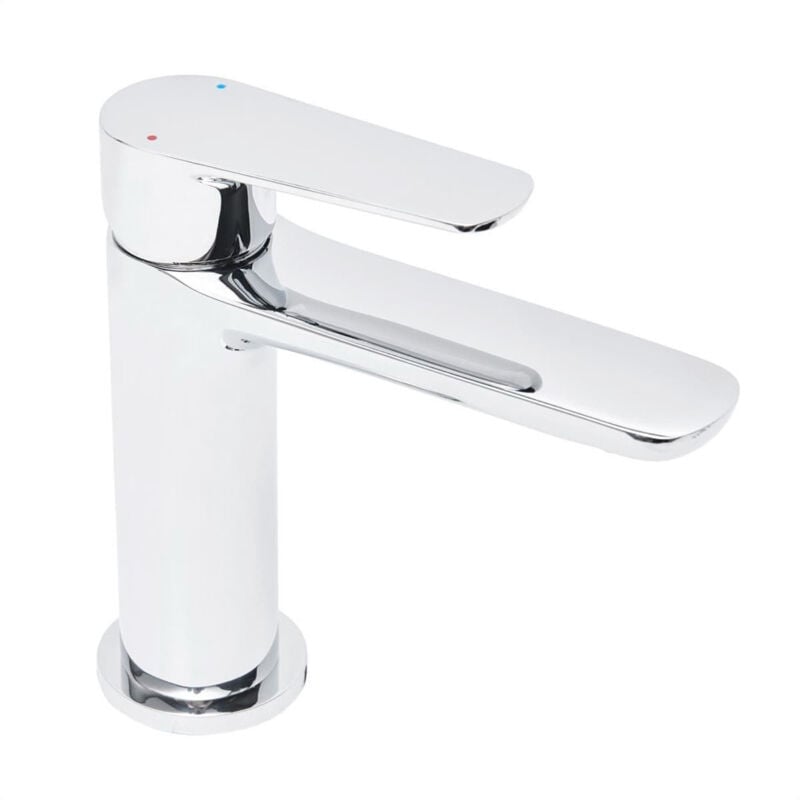 foto del prodotto swiss aqua technologies miscelatore per lavabo mood con leva senza maniglia, g3 8, cromo satbsmood271 
