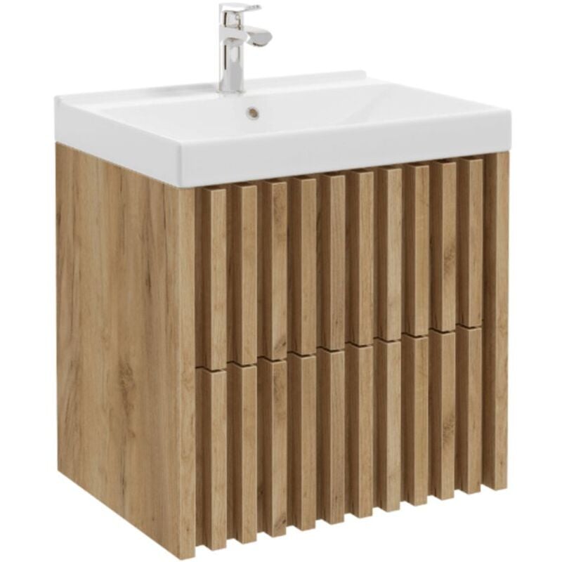 foto del prodotto swiss aqua technologies mobile da bagno con lavabo sat delano 60x46 cm rovere opaco delano60zdum 
