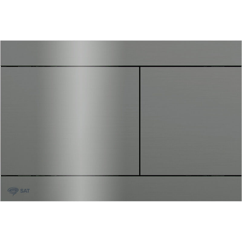 foto del prodotto swiss aqua technologies piastra di comando a due tocchi in acciaio inox, rivestimento pvd, gun metal satatda 
