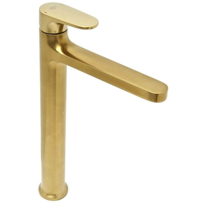 foto del prodotto swiss aqua technologies sat dark xl miscelatore per lavabo con leva, oro spazzolato satbsda285pbz 