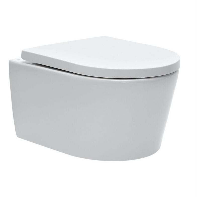 foto del prodotto swiss aqua technologies tazza sospesa senza brida e fissaggi invisibili sedile con chiusura rallentata satrimless 