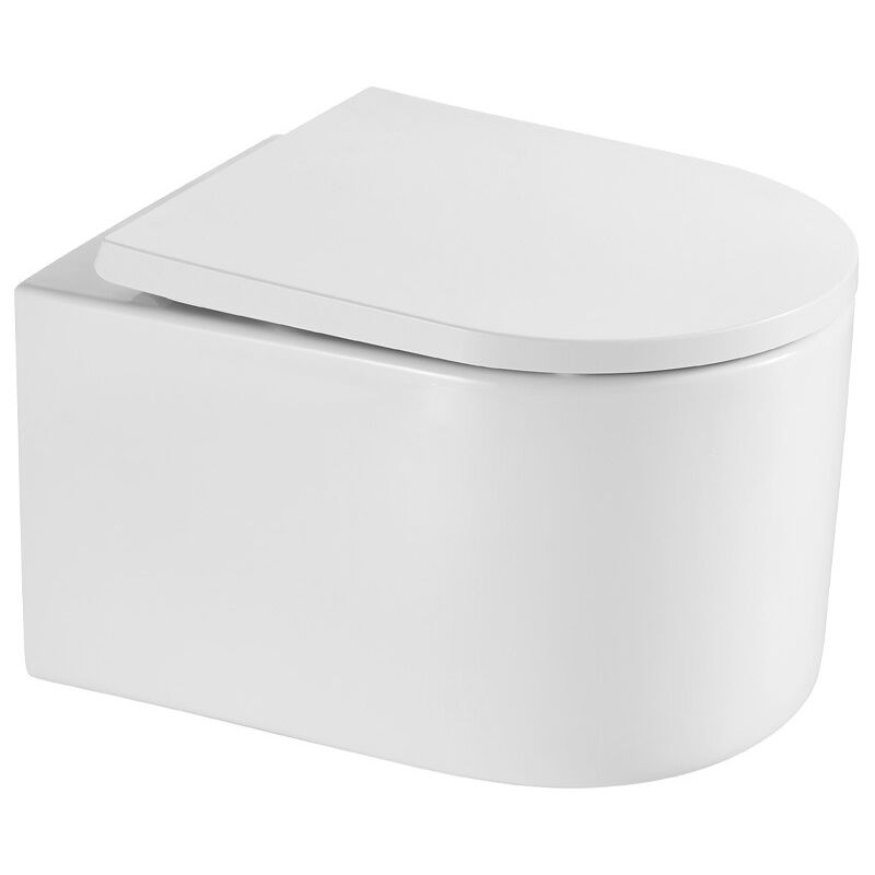 foto del prodotto swiss aqua technologies toilette sospesa tornado quiet, senza flangia, con fissaggi invisibili e sportello anticaduta sat72010rtorp 