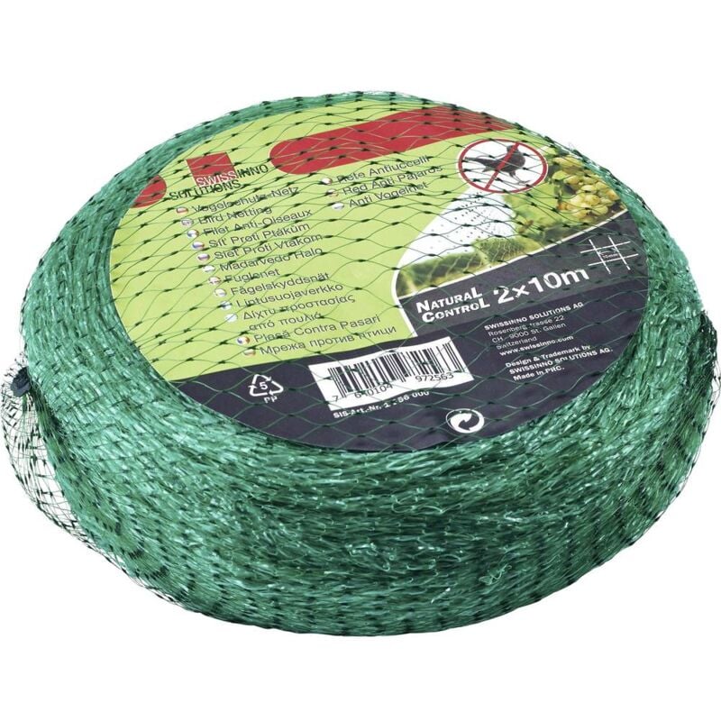 foto del prodotto swissinno natural control netting 10x2m rete di protezione per uccelli principio di funzionamento dissuasore 1 pz.