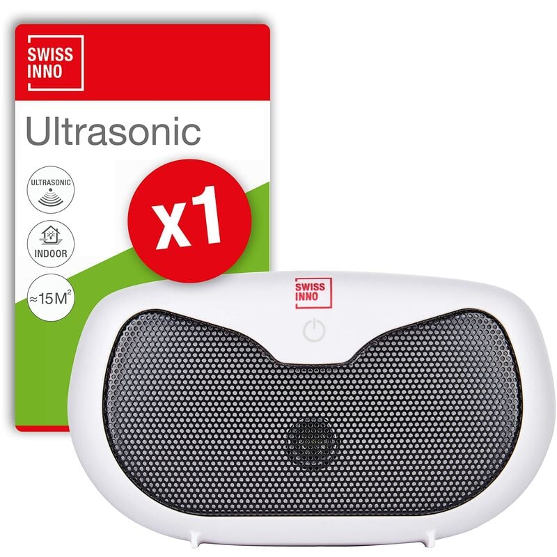 foto del prodotto swissinno scaccia roditori ultrasuoni a batteria 20 m scaccia topi, ratti, martore e altri roditori con potenti ultrasuoni, per uso interno. x1
