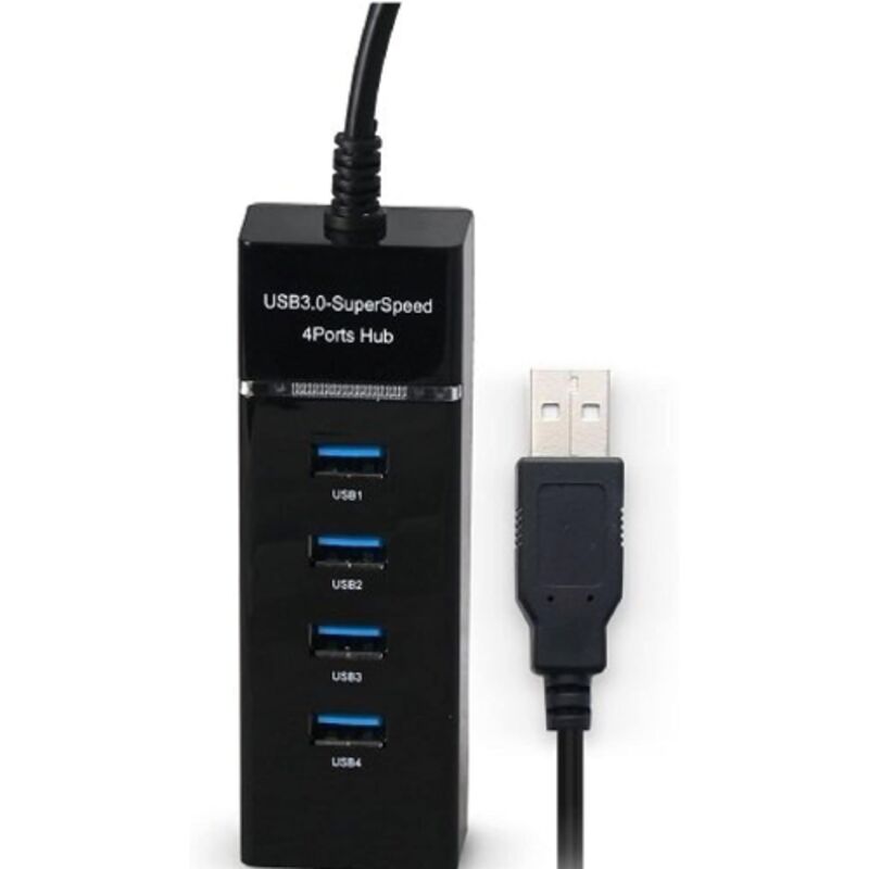 foto del prodotto switch 4 porte usb 3.0 cavo 30 cm trasferimento 5 gbps per pc tablet