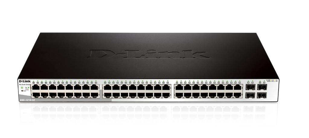 foto del prodotto switch 48 porte 10 100 1000 4 minigbic