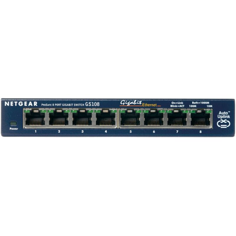 foto del prodotto switch 8p gigabit aliment.esterno m etal case