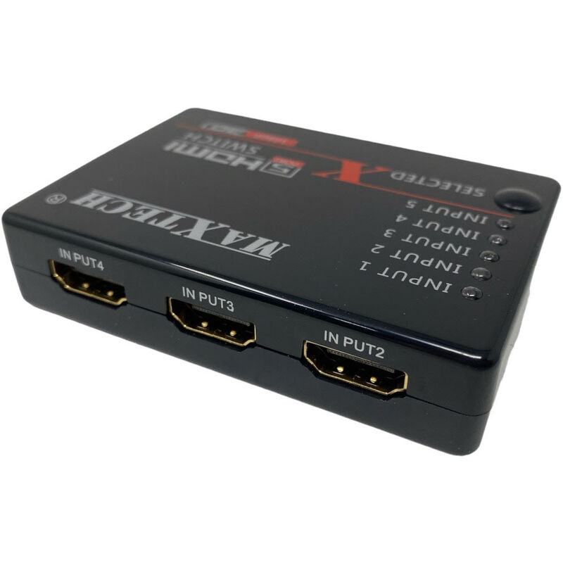 foto del prodotto switch hdmi 3d 1.3 5 ingressi e 1 uscita 1080p con telecomando full hd fino a 5 dispositivi per tv ps3 xbox dvd 305 commutatore 5 porte