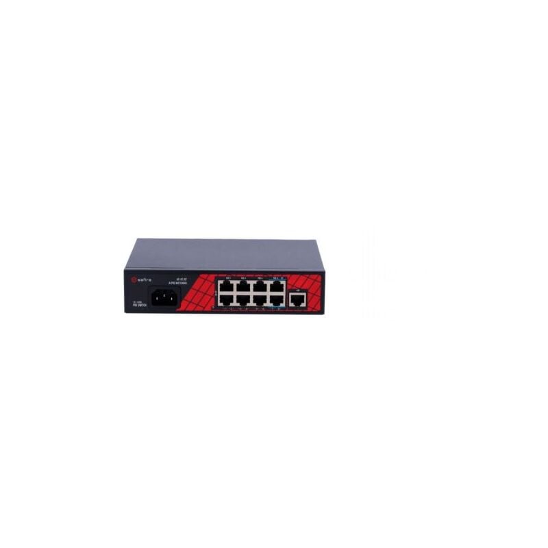 immagine 0 del prodotto switch hi poe 8 porte poe 1 uplink rj45 velocit porte 10 100mbps safire