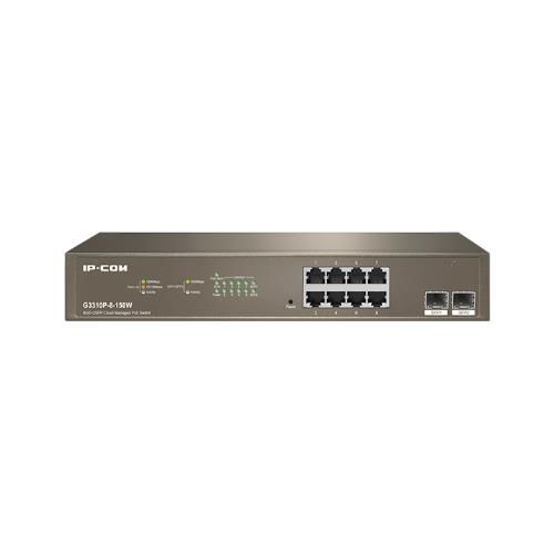 foto del prodotto switch ip com g3310p 8 150w 8p gigabit 2sfp cloud managed max poe per porta 30w poe totale 130w