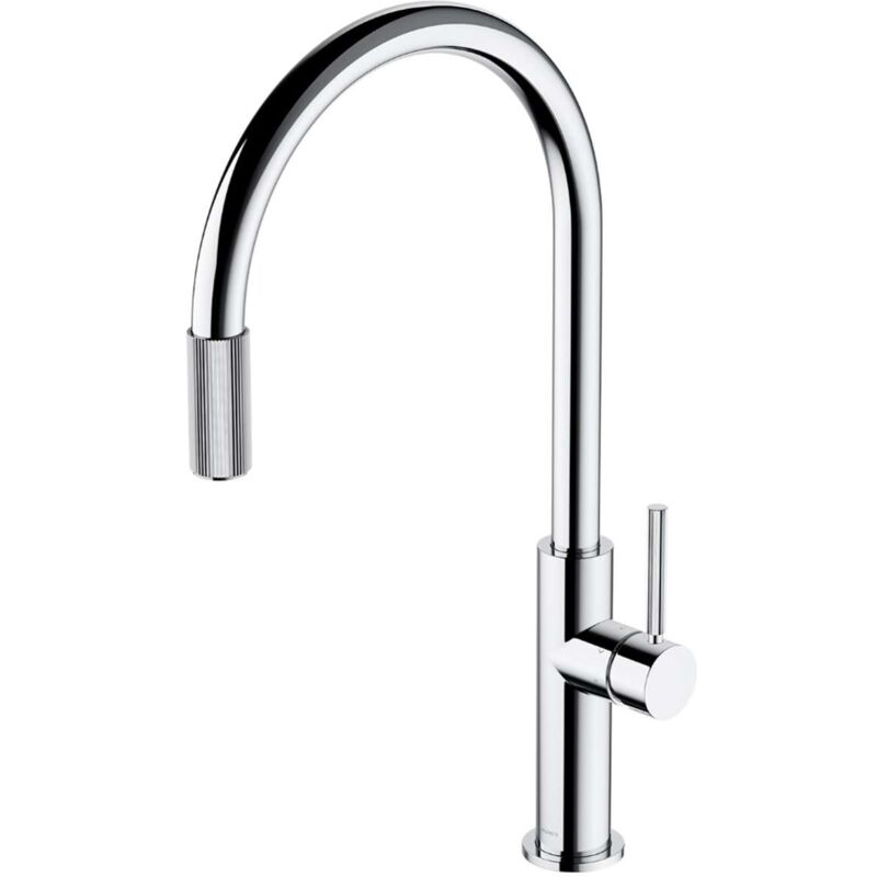 foto del prodotto switch miscelatore da lavello, con funzione di filtraggio, cromo sw9057cr omnires