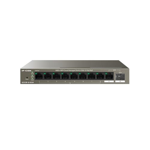 foto del prodotto switch poe ip com g2210p 8 102w 9 porte ethernet 10 100 1000 base t 8 porte poe , 1 porta sfp base x 100 1000