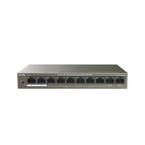 foto del prodotto switch tenda tef1110p-8-63w 8p lan desktop 10 100m 8p fe poe 2p fe data nvr - tentef1110p-8-63w
