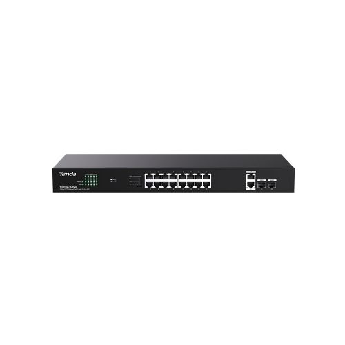 foto del prodotto switch tenda teg1120p 16 150w 18p ge 2sfp con 16p poe 150w power consumption 30w max. poe of single port