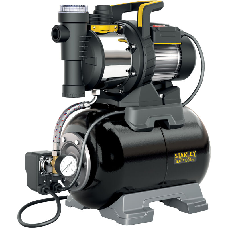 foto del prodotto sxgp1300xfbe pompa autoadescante con serbatoio per acque chiare 1.300 w, portata max. 4.200 l h, prevalenza max. 50 m stanley