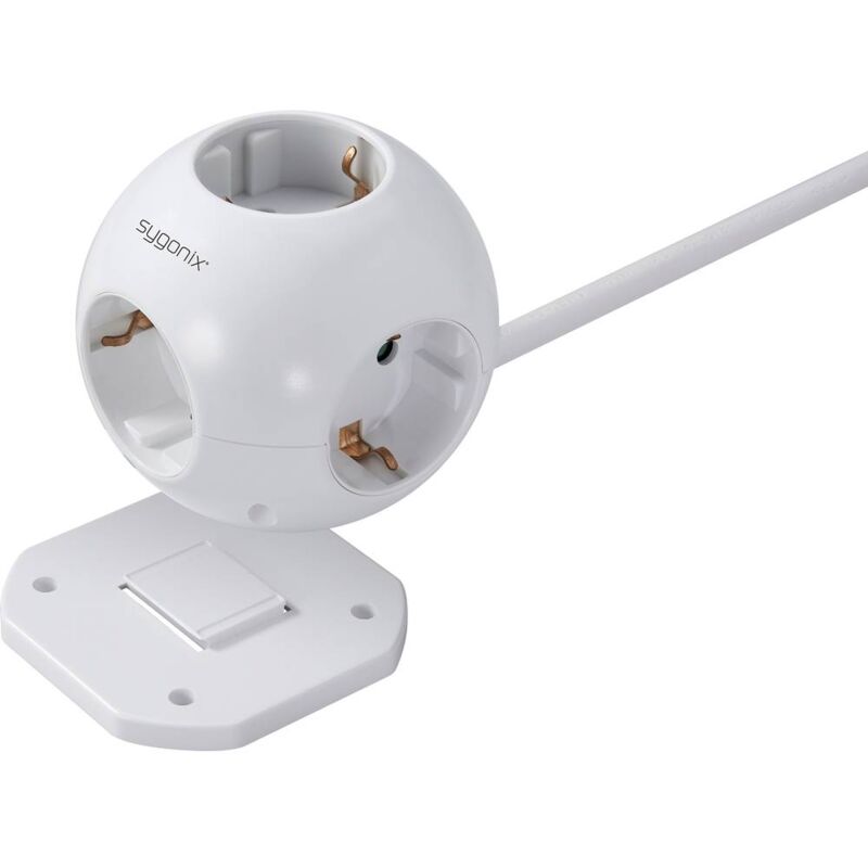 foto del prodotto sy 4535062 multipresa a cubo bianco schuko 1 pz. sygonix