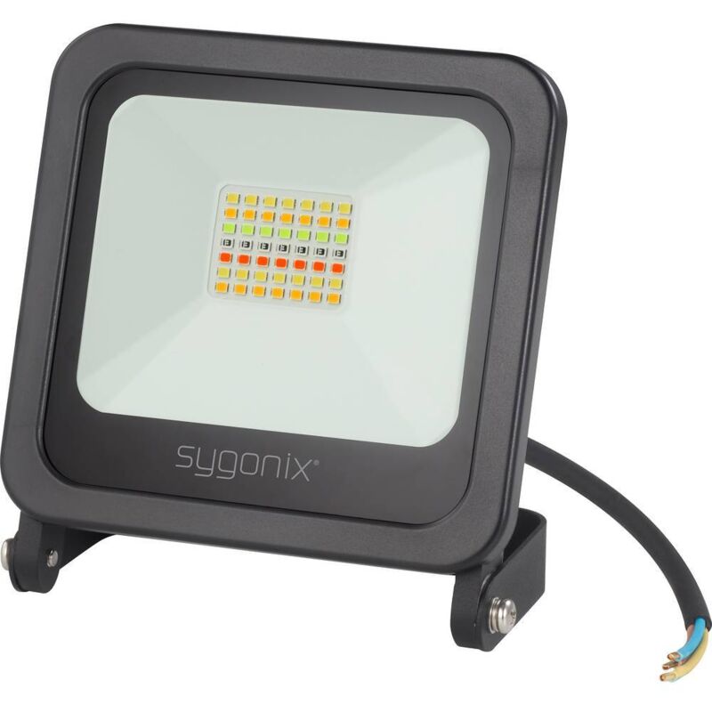 foto del prodotto sy 4782326 faretto da esterno erp f a g 24 w bianco caldo, rgb, bianco neutro sygonix