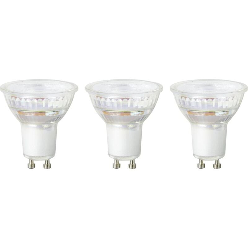 foto del prodotto sy 4893256 led monocolore erp e a g gu10 5.7 w 75 w bianco caldo x a 50 mm x 55 mm dimmerabile 3 pz sygonix