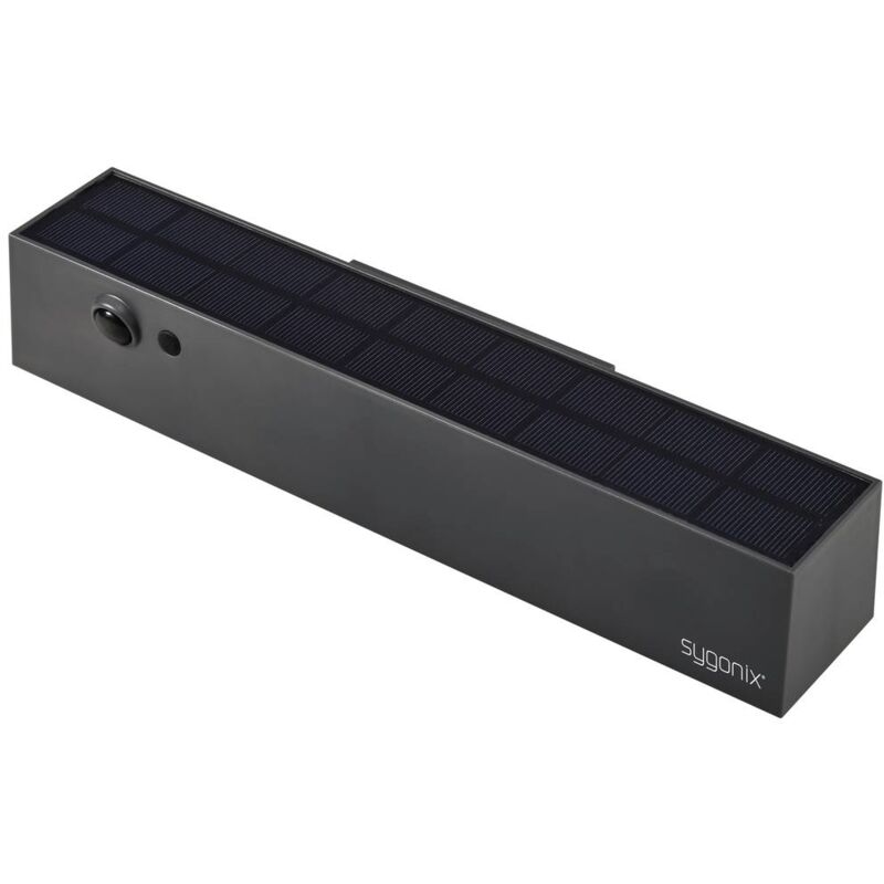 foto del prodotto sy 5801968 lampada solare da parete per esterno con rilevatore di movimento led monocolore led a montaggio fi sygonix