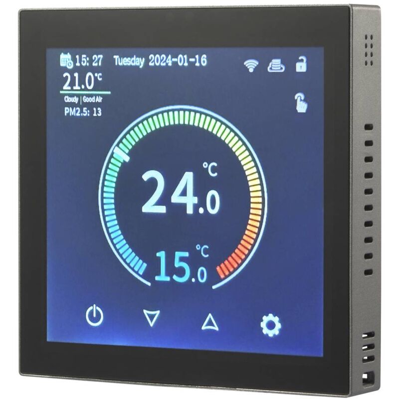 foto del prodotto sy 6052180 termostato senza fili da incasso settimanale 1 pz. sygonix