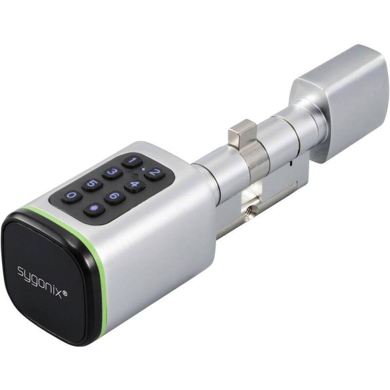 foto del prodotto sy 6121660 cilindro di sicurezza 3 v dc predisposto bluetooth, con tastiera illuminata sygonix