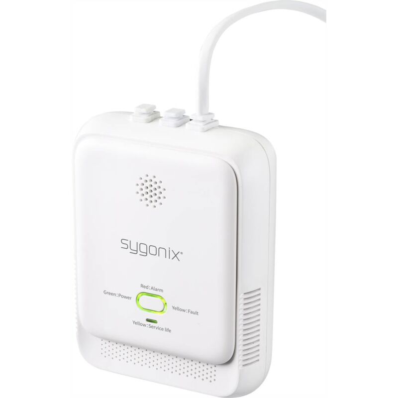 foto del prodotto sygonix rilevatore di gas con controllo tramite app rete elettrica rileva metano