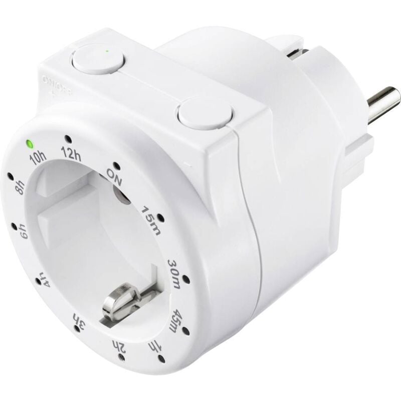 foto del prodotto sygonix - sy-4499402 timer digitale giornaliero 3500 w funzione start stop, funzione di conto alla rovescia