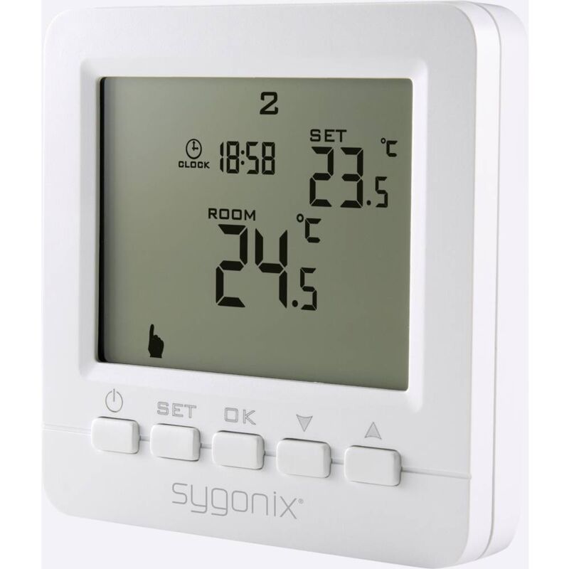 foto del prodotto sygonix sy 4500818 termostato ambiente da incasso settimanale 1 pz.