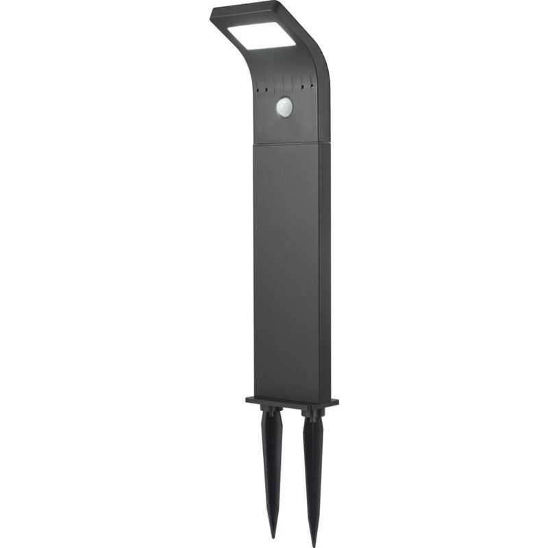 foto del prodotto sygonix sy 4677494 lampada led da terra per esterno con rilevatore di movimento led monocolore 1.2 w nero