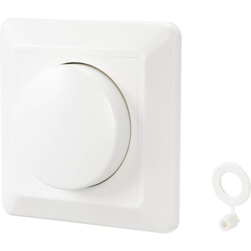 foto del prodotto sygonix sy 4697886 dimmer rotativo, dimmer universale adatto per lampadina lampadina alogena, lampadina led, lampadina