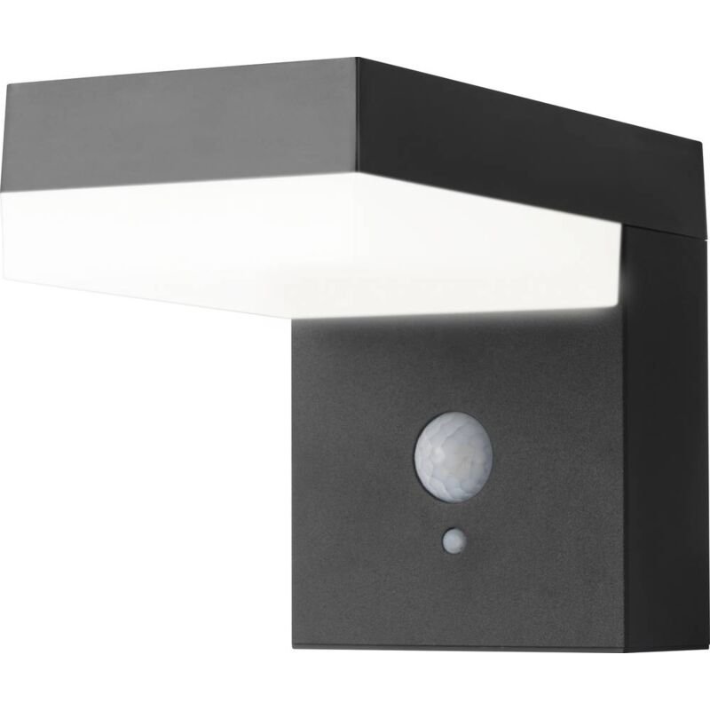 foto del prodotto sygonix sy 4715526 lampada solare da parete per esterno con rilevatore di movimento smd led 6 w nero