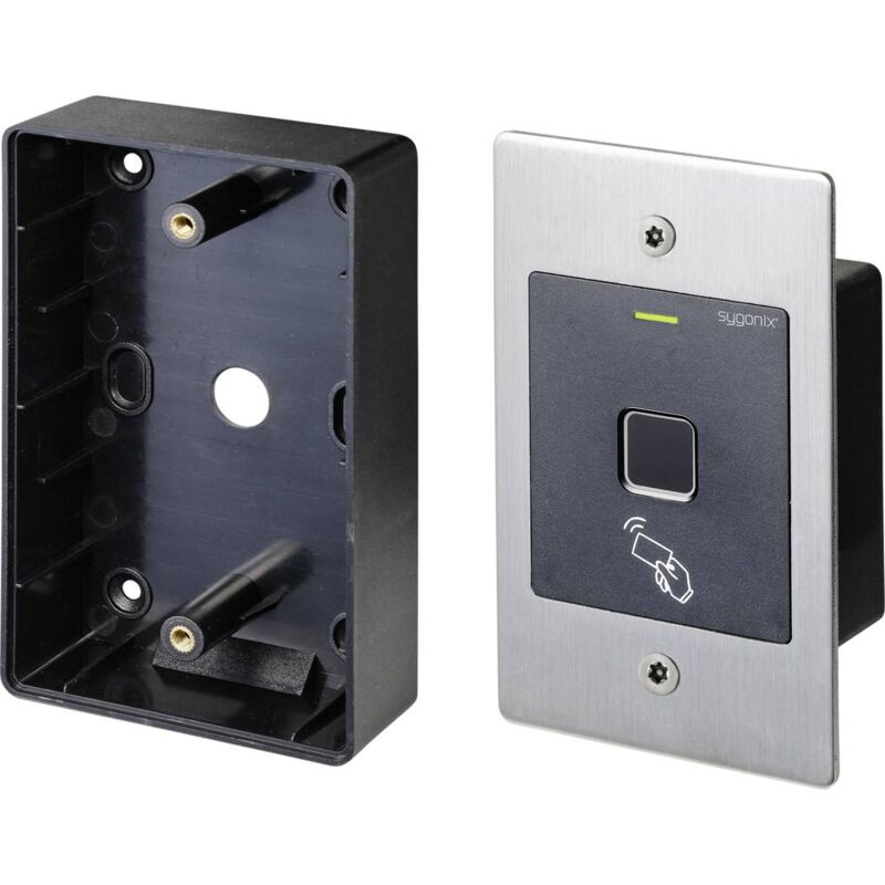 foto del prodotto sygonix sy 4760958 sistema d accesso rfid, impronte digitali da incasso 12 v dc, 18 v dc ip66