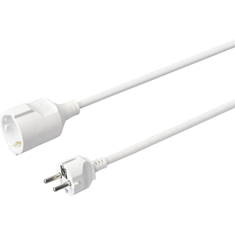 foto del prodotto sygonix sy 4872634 alimentazione prolunga 16 a bianco 3.00 m h05vv f 3g 1,5 mm 