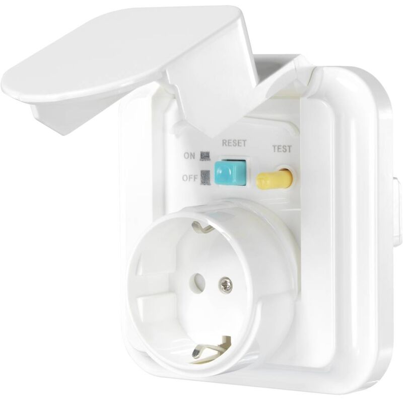 foto del prodotto sygonix sy 5775152 1 parte presa di sicurezza per montaggio a filo protezione per i bambini ip44 bianco