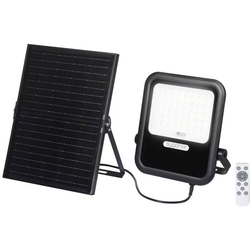 foto del prodotto sygonix sy 6313014 faretto solare da parete 20 w bianco caldo