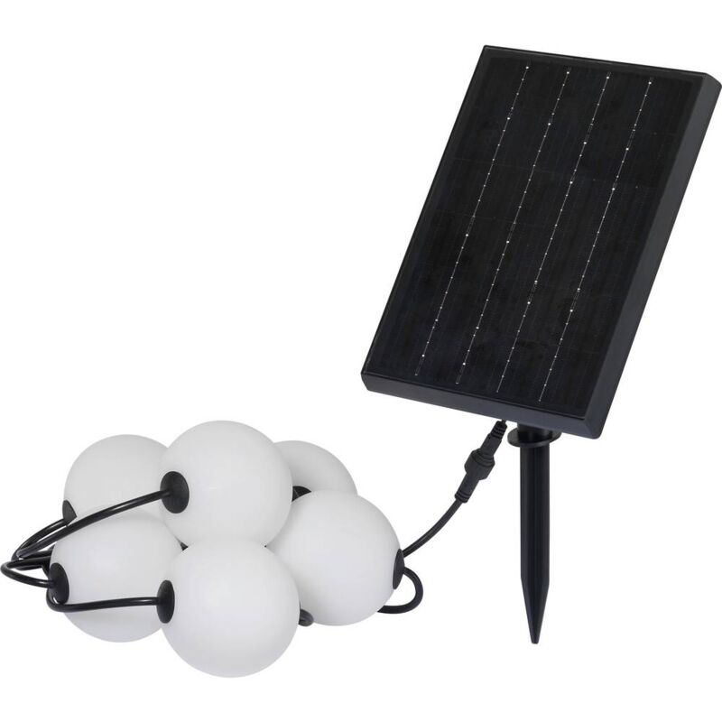 foto del prodotto sygonix sy 6662320 catena luminosa solare 2.4 w bianco, nero