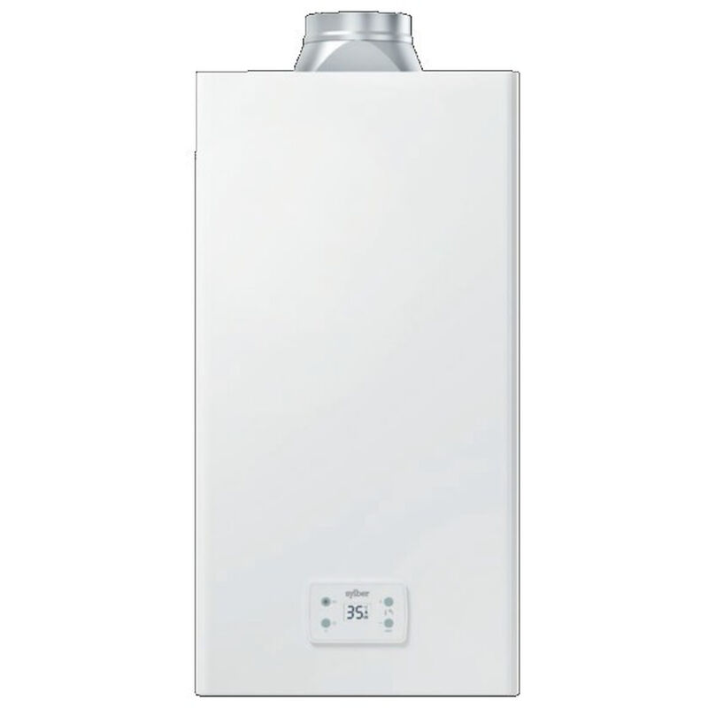 foto del prodotto sylber scaldabagno istantaneo a metano artu bx 14 28kw 14l camera aperta accensione batteria bianco codice prod 20149837