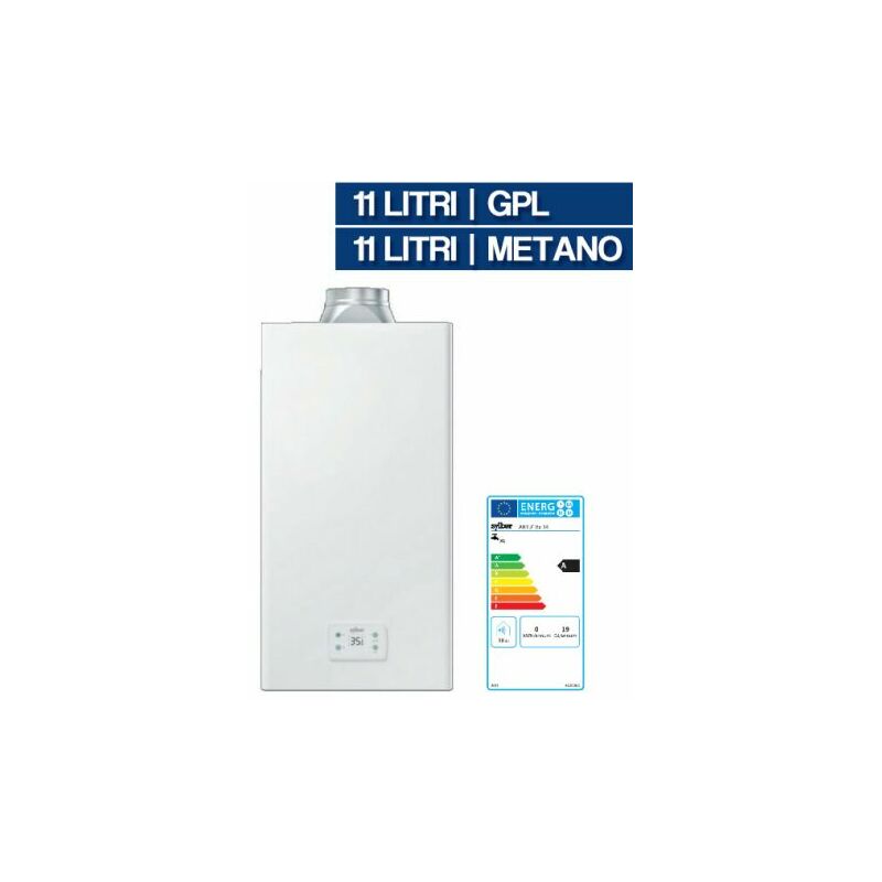 foto del prodotto sylber scaldino scaldabagno a gas gpl metano artu bx 11 lt camera aperta 02659v 11 lt gpl 02659 
