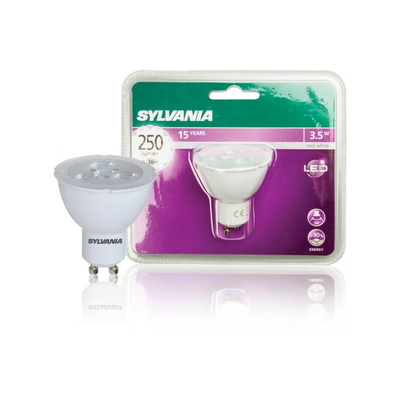 foto del prodotto sylvania lampadina refled es50 840 36 gu10 led 3.5w 250lm 4000k
