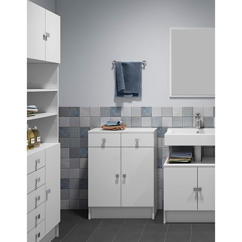foto del prodotto symbiosis combi mobile basso, bianco 60x29,6x81,5 cm