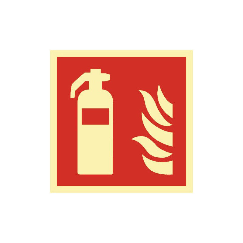foto del prodotto symbole de protection incendie din en iso 7010 extincteur l200xl200mm ku. (par. 10)