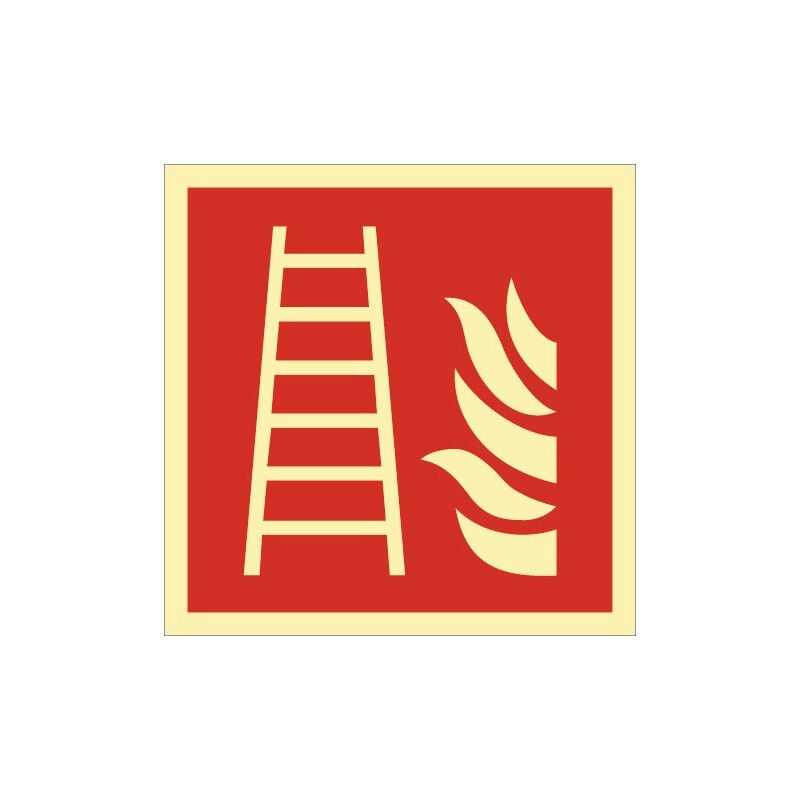 foto del prodotto symbole de protection incendie din en iso 7010 feuille conductrice l148xl148mm par 10 