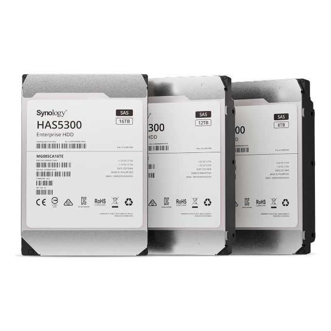 foto del prodotto synology has5300 16t nas disco rigido interno 3.5 16tb sas