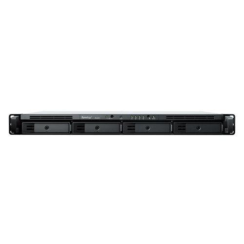 foto del prodotto synology nas rack 4bay 2.5 3.5 ssd hdd sata, amd ryzen r1600 2core 2,6ghz, 2gb ddr4 ecc, 2xgigabi