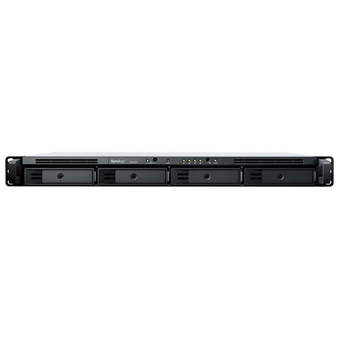 foto del prodotto synology rackstation rs422 server nas e di archiviazione rack 1u collegamento ethernet lan nero r1600