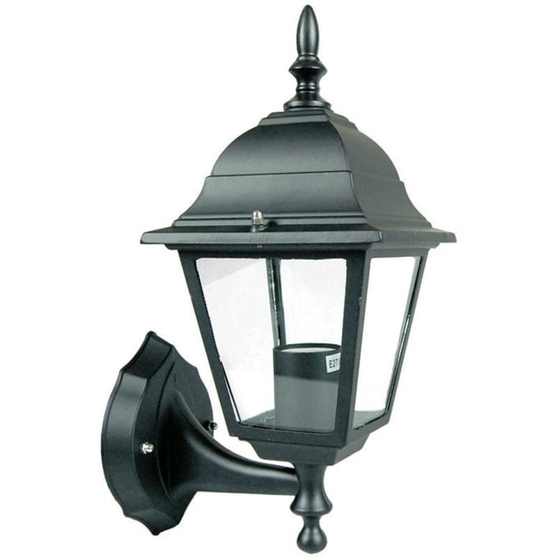 foto del prodotto syntesy lanterna con braccio inferiore modello new york 60w ip44 mm.192x370h. colore nero