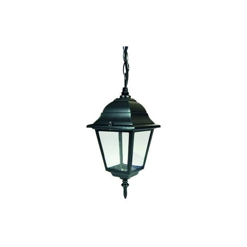 foto del prodotto syntesy lanterna con catena modello new york 60w ip44 mm.150x150x970h. colore nero