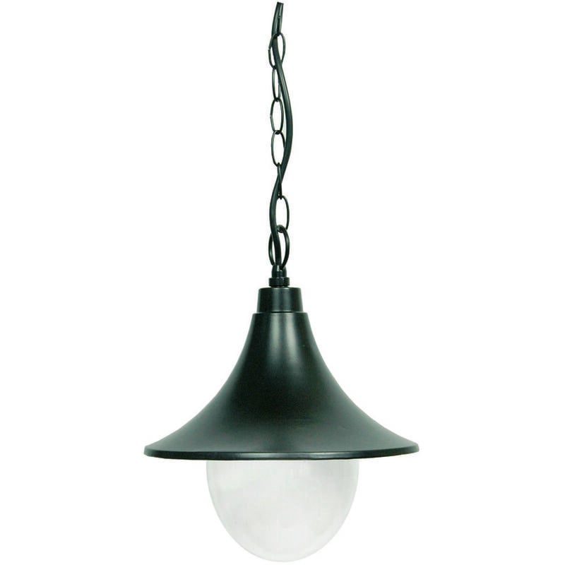 foto del prodotto syntesy lanterna con catena modello parigi 100w ip44 mm.245x1140h. colore nero